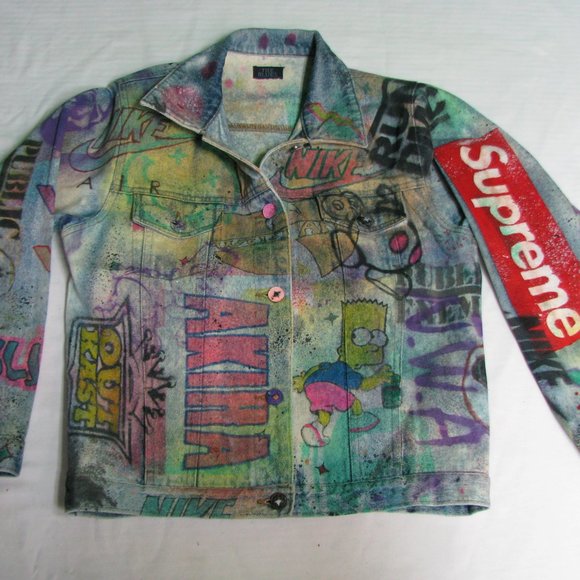 nike supreme denim jacket